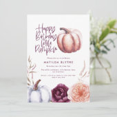 Ein kleiner Kürbisblumenfall lila pfirsichfarbenes (Stehend Vorderseite)