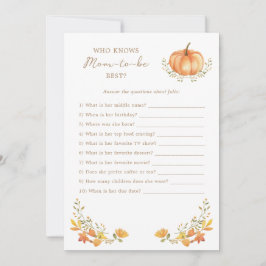 Ein kleiner Kürbisfall | Baby Showkarte Einladung