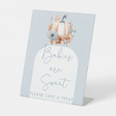 Ein kleiner Kürbisfall Babydusche ist süß Sockelschild (Vorderseite)