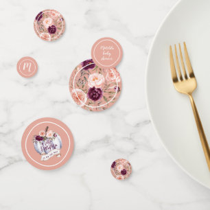 Ein kleiner Kürbisfall Babydusche Party Dekoration Konfetti