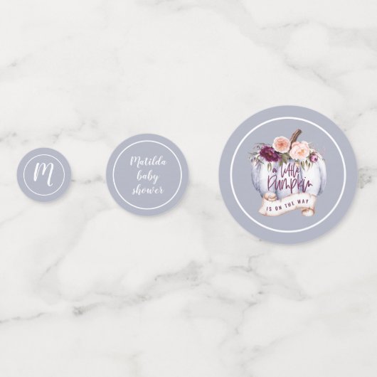 Ein kleiner Kürbisfall Babydusche Party Dekoration Konfetti (Rückseiten)