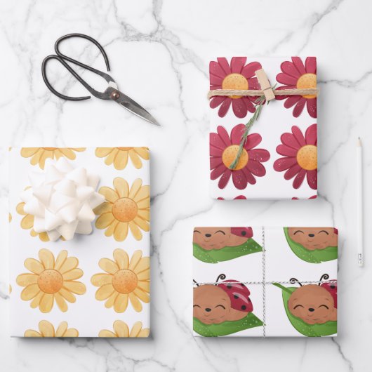 Ein kleiner Liebe-Bug Geschenkpapier Set (Vorderseite)