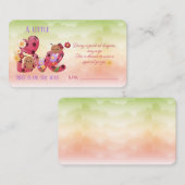 Ein kleiner Liebe-Bug ist unterwegs mit einer Baby Begleitkarte (Vorne/Hinten)