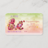 Ein kleiner Liebe-Bug ist unterwegs mit einer Baby Begleitkarte (Vorderseite)