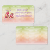 Ein kleiner Liebe-Bug ist unterwegs mit einer Baby Begleitkarte (Vorne/Hinten)