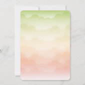 Ein kleiner Liebe-Bug ist unterwegs mit einer Baby Einladung (Rückseite)