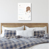 Ein kleiner Lippenstift eine kleine Farbe Makeup-S Leinwanddruck (Insitu (Schlafzimmer))