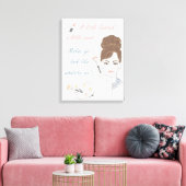 Ein kleiner Lippenstift eine kleine Farbe Makeup-S Leinwanddruck (Insitu (Wohnzimmer))