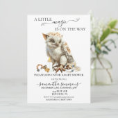 Ein kleiner magischer Griffin auf der Way Baby Dus Einladung (Stehend Vorderseite)