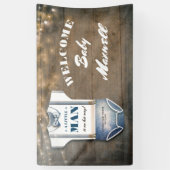 Ein kleiner Mann | Babydusche | Baby Boy Banner (Vertikal)