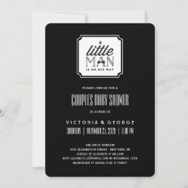 Ein kleiner Mann ist auf dem Weg Paare, die eine B Einladung