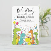 Ein kleiner Mann ist unterwegs Einladung (Stehend Vorderseite)