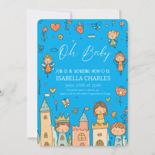 Ein kleiner Mann ist unterwegs Einladung (Vorderseite)