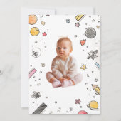 Ein kleiner Mann ist unterwegs Einladung (Rückseite)