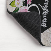 Ein kleiner Mops geht mit allem um | Geschenk für Mousepad (Ecke)