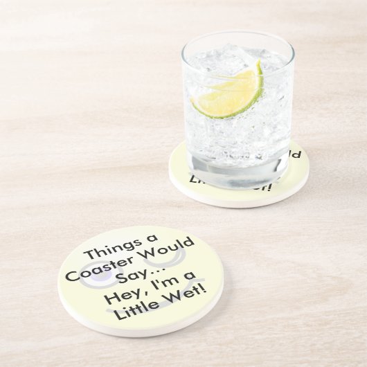 Ein kleiner nasser Untersetzer (Seite)