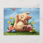 Ein kleiner Osterhase Feiertagspostkarte (Vorderseite)