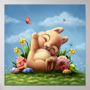 Ein kleiner Osterhase Poster