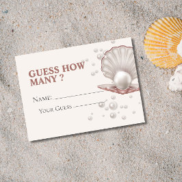 ein kleiner Perlmutt wie viele Spielkarten Begleitkarte