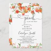 Ein kleiner Pfirsich befindet sich auf dem Weg zur Einladung (Vorne/Hinten)