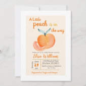 Ein kleiner Pfirsich ist auf dem Weg Einladung (Vorderseite)