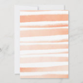 Ein kleiner Pfirsich ist auf dem Weg Einladung (Rückseite)