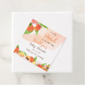 Ein kleiner Pfirsich ist auf dem Weg zur Mädchendu Geschenkanhänger (Beispiel)