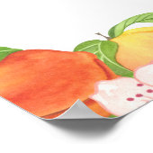 Ein kleiner Pfirsich ist auf dem Weg zur Mädchendu Poster (Ecke)