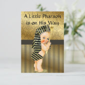 Ein kleiner Pharao ist auf dem Weg. Einladung (Stehend Vorderseite)
