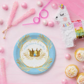 Ein kleiner Prinz ist auf dem Weg nach der Einladu Pappteller (Party)