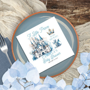 Ein kleiner Prinz ist auf dem Weg zur Baby-Dusche Serviette