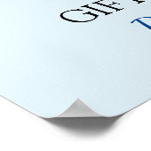 Ein kleiner Prinz ist unterwegs mit einer Babydusc Poster (Ecke)