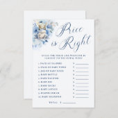 Ein kleiner Prinz Royal Blue Duschpreis ist richti Begleitkarte (Vorne/Hinten)