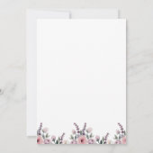 Ein kleiner Pumpkin Baby Dusche Blumenfall Einladung (Rückseite)