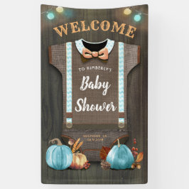 Ein kleiner Pumpkin | Babydusche | Baby Boy Banner