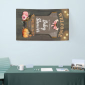 Ein kleiner Pumpkin | Babydusche | Baby Girl Banner (Messeveranstaltung)