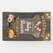Ein kleiner Pumpkin | Babydusche | Baby Girl Banner (Horizontal)