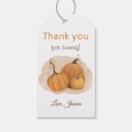 Ein kleiner Pumpkin danke Ihnen Geschenkanhänger