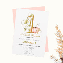 Ein kleiner Pumpkin, der erste Geburtstag von