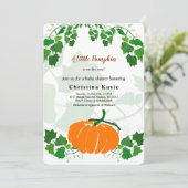 Ein kleiner Pumpkin Einladung (Stehend Vorderseite)