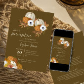 Ein kleiner Pumpkin | Fall | Bläschendusche Einladung