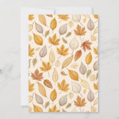 Ein kleiner Pumpkin Fall Foliage Arch Einladung (Rückseite)