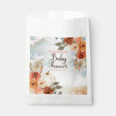 Ein kleiner Pumpkin | Floral Girl Babydusche Geschenktütchen (Vorderseite)