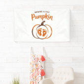 Ein kleiner Pumpkin-Funny Fall wachsen Banner (Insitu)
