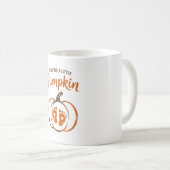Ein kleiner Pumpkin-Funny Fall wachsen Kaffeetasse (VorderseiteRechts)