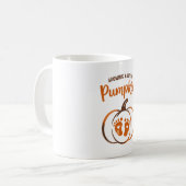 Ein kleiner Pumpkin-Funny Fall wachsen Kaffeetasse (Vorderseite Links)