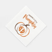 Ein kleiner Pumpkin-Funny Fall wachsen Serviette (Ecke)