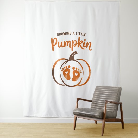 Ein kleiner Pumpkin-Funny Fall wachsen Wandteppich (Beispiel)