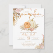 Ein kleiner Pumpkin ist auf dem Weg Boho Einladung (Vorderseite)