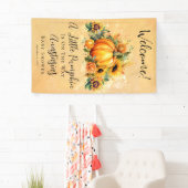 Ein kleiner Pumpkin | Sonnenblumen Herbstdusche Banner (Insitu)